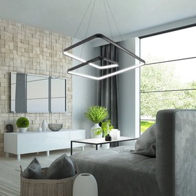 DOMENOLED 532 Modern Led Függesztett Lámpa Fekete LED IP20