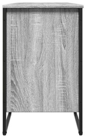szürke sonoma színű szerelt fa cipőszekrény 90 x 38 x 61,5 cm