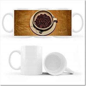 Nyomott mintás bögre Aromás kávébabok