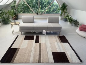 Comfort 4738 bézs modern szőnyeg 60 cm-es szett