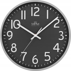 Szürke Jól Olvasható Kerek Elegáns Csendes Falióra Mpm E01.4505.9290 29 c