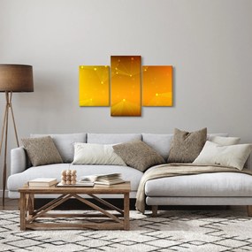 Absztrakt sárga kép (90x60 cm)