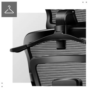 Ergonomikus ortopéd kényelmes irodai forgószék , deréktámasz fekete
