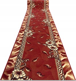 Futószőnyeg Bcf 200 cm Trio bordó Keret Virágok ^*Q1875