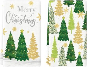 Konyhai törlőkendő Karácsonyi motívum 2db-os szett 40 x 60 cm