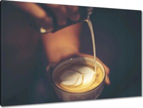 Festmények 120x80 Kávé latte art kávézó