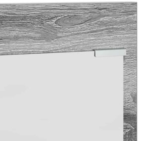 Fali Kabáthorog polcokkal Szürke sonoma 90 x 10 x 50 cm Faanyag