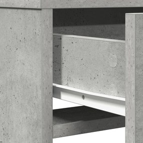 Fésülködőasztal Fiókokkal Beton Szürke 50x41x140 cm