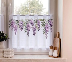 Wisteria függöny, irigység, jacquard, kész méret 100x50cm (szegélyekkel)