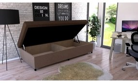 CORY kárpitozott heverő tárolóval 80x200 barna