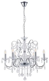 Csillár láncon 6xE14/15W/230V