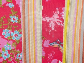 Színes kárpitozott patchwork fotel VOSS Beliani