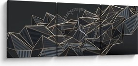 Az absztrakció képe (órával) (90x30 cm)