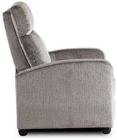 TV és Relaxfotel Szürke Bársony Kárpittal. DANNY