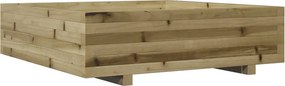 vidaXL impregnált fenyőfa kerti virágláda 90x90x26,5 cm