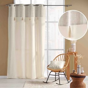 Natúr színű függöny 140x240 cm Island – douceur d'intérieur