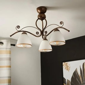 Brilagi - LED Felületre szerelhető csillár ANTICO 3xE27/60W/230V bronz patina