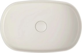 Sapho, INFINITY OVAL kerámia asztali mosdókagyló, 55x36 cm, Ivory, 10NF65055-2K