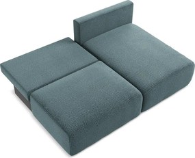 Türkiz kinyitható-tárolóhelyes sarokkanapé (jobb oldali) Kalena – Makamii