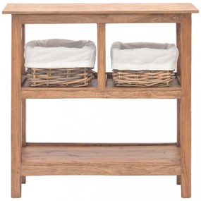 vidaXL tömör mahagóni fa tálalóasztal 69 x 28 x 70 cm