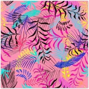 Poszterek 100x100 Rózsaszín kompozíció Virágok