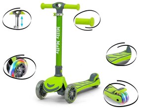 Gyerek roller Milly Mally Scooter Boogie zöld