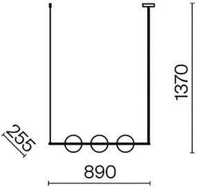 Maytoni MOD221PL-03BS - Csillár rúdon ERICH 3xE14/40W/230V réz