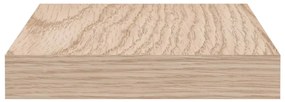 4 db szerelt fa függőpolc 50 x 23,5 x 4 cm