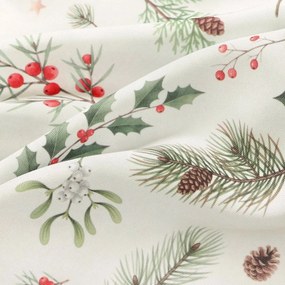 Goldea karácsonyi teflonbevonatú asztalterítő - téli ágacskák 140 x 220 cm