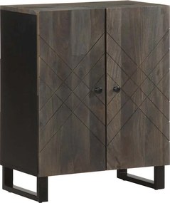vidaXL Sideboard Fekete 60x33x75 cm tömörfa Mango