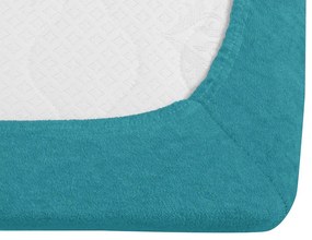 Frottír türkiz lepedő 90x200 cm