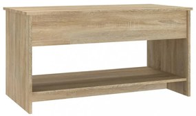 sonoma tölgy színű szerelt fa dohányzóasztal 102x50x52,5 cm