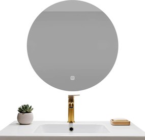 Fürdőszobai Tükör Világítás Led Lámpa 50CM Kerek Mygiivovo Érintőképernyős
