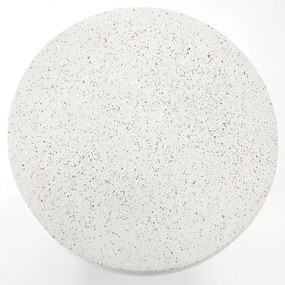Sintro dohányzóasztal 54 cm - fehér terrazzo