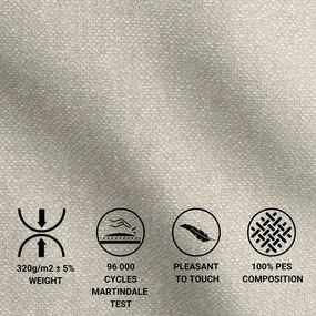 Világosszürke ágyneműtartós boxspring ágy 180x200 cm Monpelli – Maison de Rêve