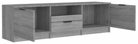 szürke sonoma színű szerelt fa TV-szekrény 140 x 35 x 40 cm