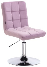 HR7009N Halványlila modern velúr szék
