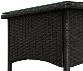 Casaria® Rattan asztal / teásasztal - 50 x 50 x 45 cm