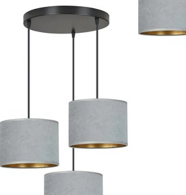 Emibig modern függeszték hilde fekete szürke emi1050/3prem