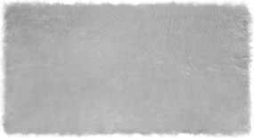vidaXL Műgyapjú Szőnyeg Tafalla Szürke 80 x 150 cm Poliészter
