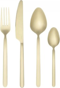 Aranyszínű rozsdamentes acél evőeszköz készlet 16 db-os Stella – Blomus