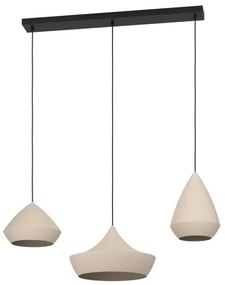 Eglo 390269 - Csillár zsinóron TORREMOLINOS 3xE27/28W/230V bézs