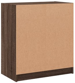 barna tölgyszínű kisszekrény üvegajtókkal 68 x 37 x 75,5 cm