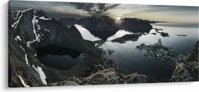 Kép - Norvég hegyek (120x50 cm)