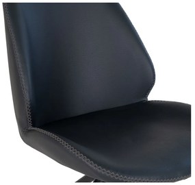 Monte Carlo forgó étkezőszék ecobőr fekete