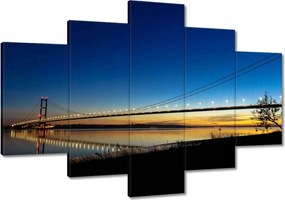 Festmények 120x80 Híd éjszakai kép