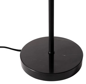 Modern asztali lámpa fekete opál üveggel - Drop