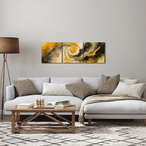 Kép - Spirális absztrakció (órával) (90x30 cm)