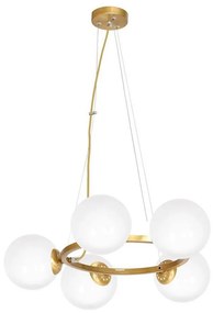 Csillár zsinóron VIENNA 5xE14/40W/230V arany