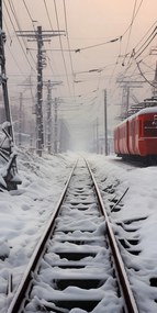 Poszter 50x100cm Utazás a síneken